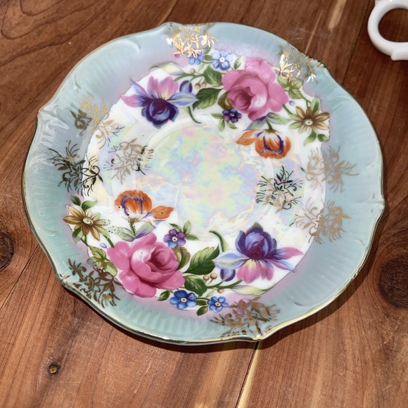 Rose Floral Bone China Tea Cup and Saucer - Butterfly Brand - Picture 10 of 10